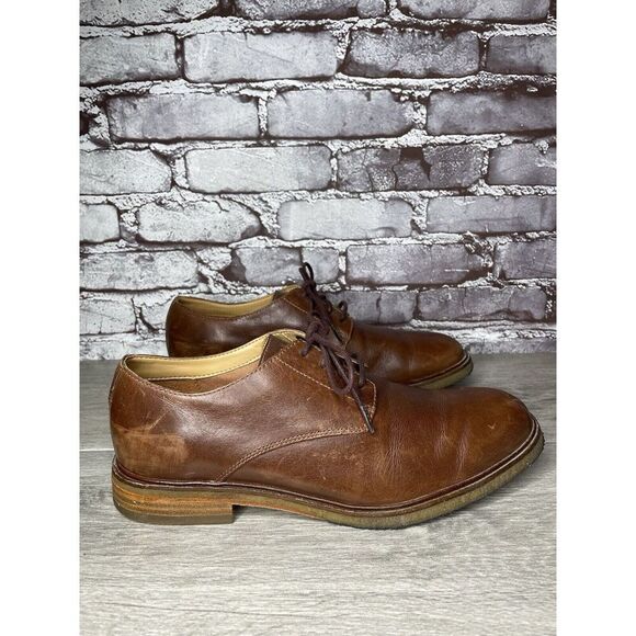Clarks Brown Leather Oxfords Lace Up Gum Soles Shoes Men Sz 9.5M US/42.5EU main image 16